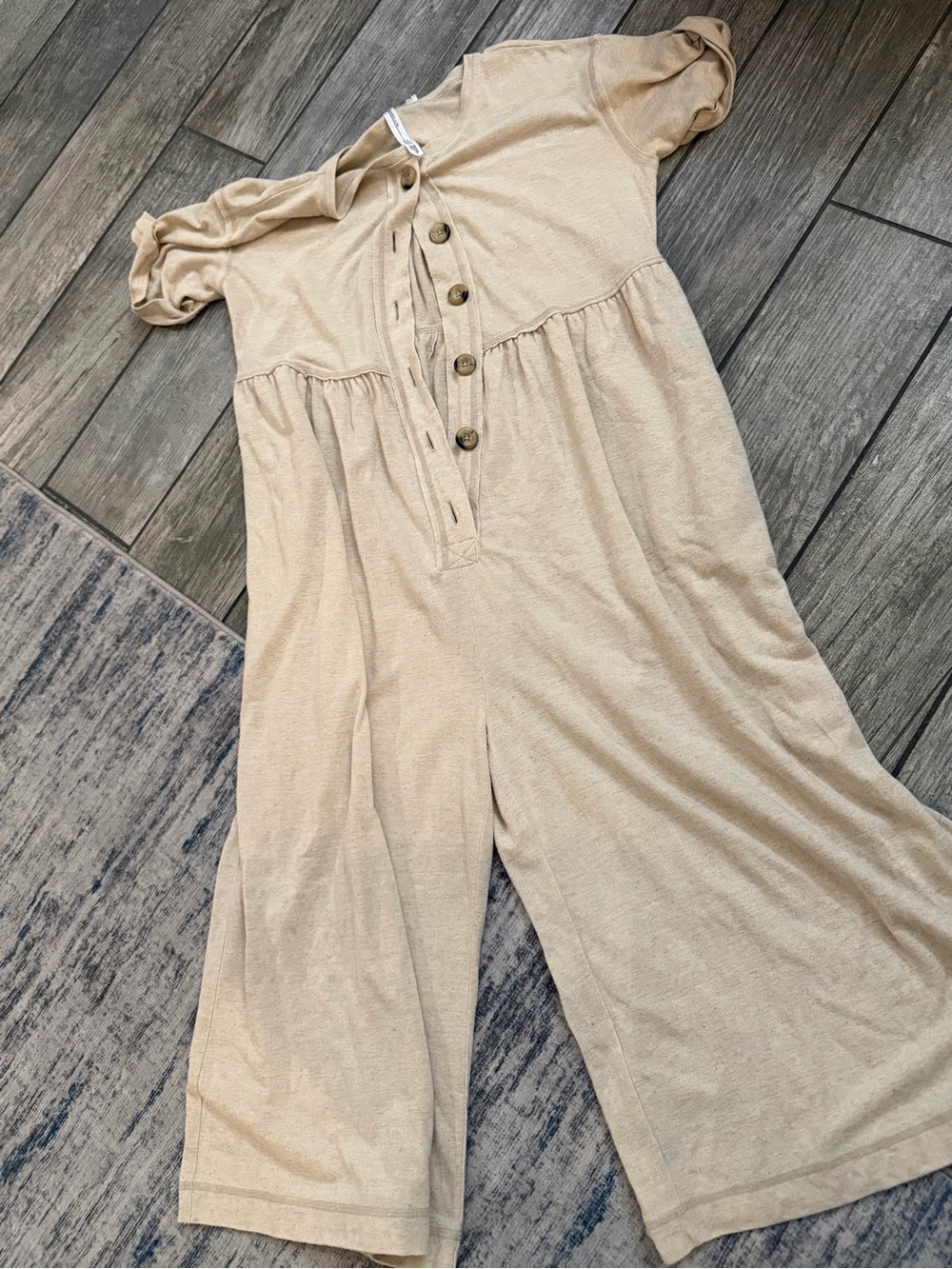 Free People Beach Button Down Jumpsuit